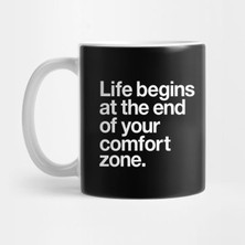 Pixxa Life Begins At The End Of Your Comfort Zone Kupa Bardak