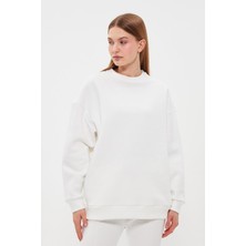 Think Simple Kadın Olivia Oversize Basıc Sweatshırt