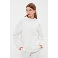 Think Simple Kadın Olivia Oversize Basıc Sweatshırt
