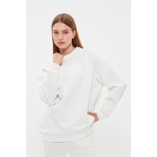 Think Simple Kadın Olivia Oversize Basıc Sweatshırt