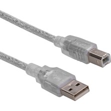 S-link SL-U2015 Usb2.0 1.5m Şeffaf Yazıcı Kablosu