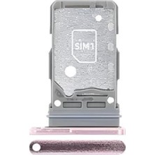 Tkgz Samsung Galaxy  S21 - SM-G991B Sim Çekmecesi Pembe