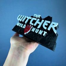 The Witcher 3: Wild Hunt Siyah Beyaz Logo Figür - Koleksiyon İçin Özel