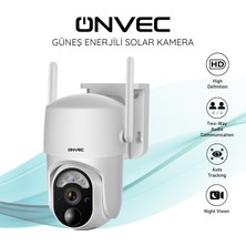 Onvec Güneş Enerjili Solar Kamera Wifi 2 Megapiksel Kablosuz Ip Kamera