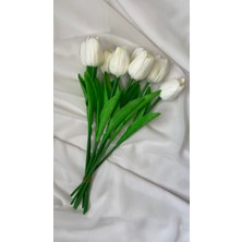 Zb Flowers 8’li Islak Lale Vazo Çiçeği Demetlik Lale Gelin Buketi El Buketi