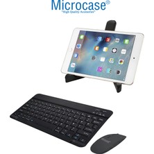 Microcase Xiaomi Redmi Pad Se 11'' Tablet Çanta + Bluetooth Klavye + Mouse + Tablet Standı Siyah - AL4234