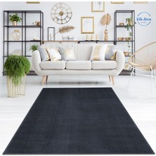 Vila Nova Home Antrasit Post Peluş Yumuşak Yıkanabilir Kaymaz Dot Taban Salon Koridor Çocuk Halısı