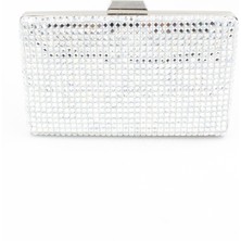 Chantaky 032 1701 Kristal Taşlı Abiye Çanta Gece Çantası Clutch Gümüş Standart
