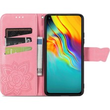 SZY Market Infinix Hot 9 Kelebek Kanatları Flip Darbeye Dayanıklı Deri Telefon Kılıfı (Yurt Dışından)