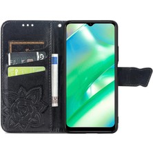 SZY Market Realme C33 Kelebek Kanatları Flip Darbeye Dayanıklı Deri Telefon Kılıfı (Yurt Dışından)