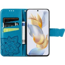 SZY Market Honor 90 5g Kelebek Kanatları Flip Darbeye Dayanıklı Deri Telefon Kılıfı (Yurt Dışından)