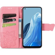 SZY Market Oppo Reno 7 4g Kelebek Kanatları Flip Darbeye Dayanıklı Deri Telefon Kılıfı (Yurt Dışından)