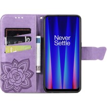 SZY Market Oneplus Nord Ce 2 5g Kelebek Kanatları Flip Darbeye Dayanıklı Deri Telefon Kılıfı (Yurt Dışından)