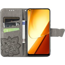 SZY Market Realme 11 4g Kelebek Kanatları Flip Darbeye Dayanıklı Deri Telefon Kılıfı (Yurt Dışından)