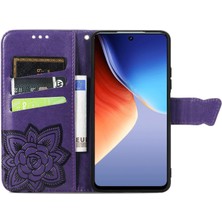 SZY Market Tecno Camon 19 Kelebek Kanatları Flip Darbeye Dayanıklı Deri Telefon Kılıfı (Yurt Dışından)