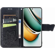 SZY Market Realme 11 Pro Kelebek Kanatları Flip Darbeye Dayanıklı Deri Telefon Kılıfı (Yurt Dışından)