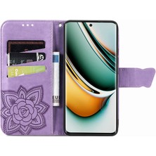 SZY Market Realme 11 Pro Kelebek Kanatları Flip Darbeye Dayanıklı Deri Telefon Kılıfı (Yurt Dışından)