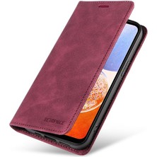 SZY Market Galaxy A14 5g/4g Manyetik Folio Cüzdan Koruyucu Pu (Yurt Dışından)