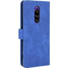 SZY Market Sony Xperia 1 Kart Ekleme Deri Için Kılıf Folio Flip Case Koruyucu (Yurt Dışından)