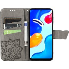 SZY Market Xiaomi Redmi Note 11 4G/11S Kelebek Kanatları Flip Darbeye Dayanıklı Deri Telefon Kılıfı (Yurt Dışından)