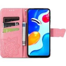 SZY Market Xiaomi Redmi Note 11 4G/11S Kelebek Kanatları Flip Darbeye Dayanıklı Deri Telefon Kılıfı (Yurt Dışından)