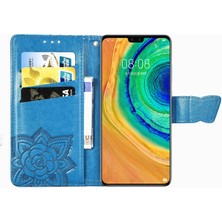 SZY Market Huawei Mate 30 Kelebek Kanatları Flip Darbeye Dayanıklı Deri Telefon Kılıfı (Yurt Dışından)