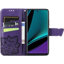 SZY Market Infinix Note 11 Pro Kelebek Kanatları Flip Darbeye Dayanıklı Deri Telefon Kılıfı (Yurt Dışından)