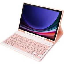 Zsykd Samsung Galaxy Tab S9 (A710B) Pembe Için Bluetooth Klavye Deri Kılıf (Yurt Dışından)