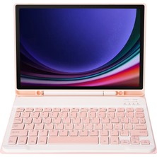 Zsykd Samsung Galaxy Tab S9 (A710B) Pembe Için Bluetooth Klavye Deri Kılıf (Yurt Dışından)