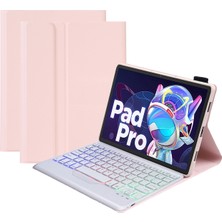 Zsykd Lenovo Xiaoxin Pad Için Ultra-Ince Arka Işık Bluetooth Klavye 2022 10.6 Inç Pembem (Yurt Dışından)