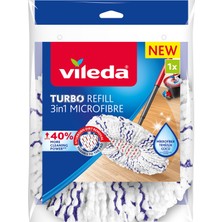 Vileda Turbo 3in1 Extra Pedli Mikrofiber Yedek Paspas - Tekil