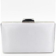 Chantaky 064 5274STN Saten Abiye Çanta Gümüş Tek Ebat