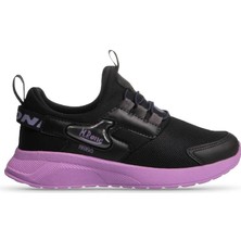 M.P One  Playwave Junior Çocuk Elastic Laces Siyah-Lila Sneaker