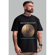 Bu Tshirt Bruce Dickinson - The Mandrake Project' Temalı Oversize Unisex T-Shirt.