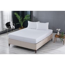 Doqu Home Colourful Fitted Çarşaf Tek King Size - Beyaz
