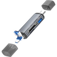 Ally ADS-307 3 In 1 USB + Micro USB + Type-C Otg Kart Okuyucu