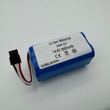 360 S7 Akıllı Robot Süpürge Bataryası 14.4V 2600MAH Pil