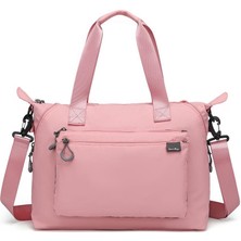 Smart Bags Ekstra Hafif Kumaş Günlük Kadın Omuz Çantası BC 3139 - Pudra