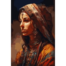 Lule Hobby Sayılarla Boyama Seti Melez Kadın 50X65 cm