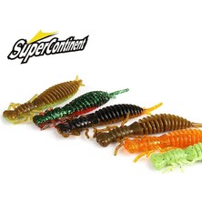 Tlg Shop H Tarzı 85MM 4 Adet 2019 Yeni Larva Yumuşak Yemler Balıkçılık Yapay Yemler Silikon Bas Pike Minnow Swimbait Jig Plastik Yemler Solucan (Yurt Dışından)