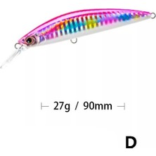 Tlg Shop D Stili M 27G Minnow Balıkçılık Lures Wobblers Crankbaits Jerkbaits Yapay Sert Yemler Kancalar Balıkçılık Için 3D Gözler Sazan Pesca Isca (Yurt Dışından)