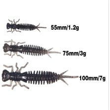 Tlg Shop C Stili 55MM 1.2g 6pcslot Wobblers Balıkçılık Lures Larva Yumuşak Lures Swimbait Yapay Silikon Yumuşak Yem Bas Pike Sazan Balıkçılık (Yurt Dışından)