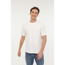 Lumberjack ml Jasper 11URB1064 4fx Ekru Erkek Kısa Kol T-Shirt