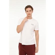Lumberjack ml Connell 11URB1006 4fx Kırık Beyaz Erkek Kısa Kol T-Shirt