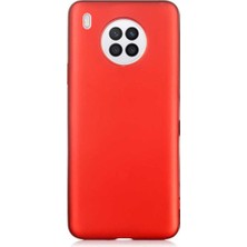 Teleplus Huawei Nova 8i Kılıf Mat Korumalı Premier Mat Silikon Kırmızı