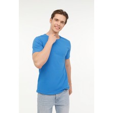 Kinetix M-SN234 Bsc Raw Edge 4fx Saks Erkek Kısa Kol T-Shirt