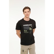 Lumberjack ml Jerry 11URB1015 4fx Siyah Erkek Kısa Kol T-Shirt