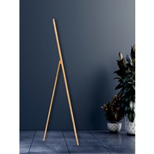 Harz Dekor Ayaklı Boy Aynası Naturel Doğal Ahşap 145X40