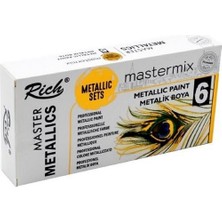 Rich Mastermix Akrilik Boya Metalik Renkler 6*60CC
