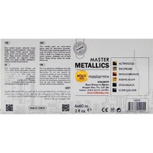 Rich Mastermix Akrilik Boya Metalik Renkler 6*60CC